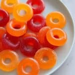 Homemade Peach Ring Gummies with Real Fruit Recipe