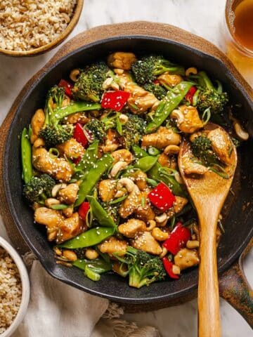 Healthy Cashew Chicken Stir Fry Recipe