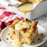 Eggs Benedict Casserole with Blender Hollandaise Sauce Recipe
