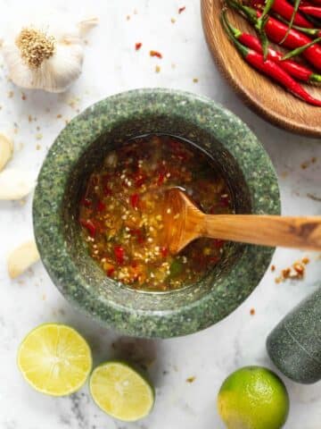 Thai Spicy Lime Fish Sauce Salad Dressing Recipe
