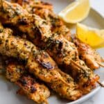 Garlic Parmesan Chicken Skewers Recipe