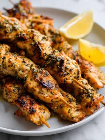 Garlic Parmesan Chicken Skewers Recipe