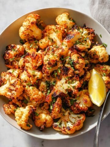 Garlic-Parmesan Roasted Cauliflower Recipe
