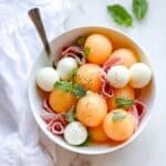 Cantaloupe and Mozzarella Caprese Salad Recipe