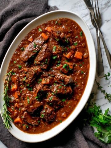 Italian Pot Roast (Stracotto) with Oven-Baked Gorgonzola Polenta Recipe