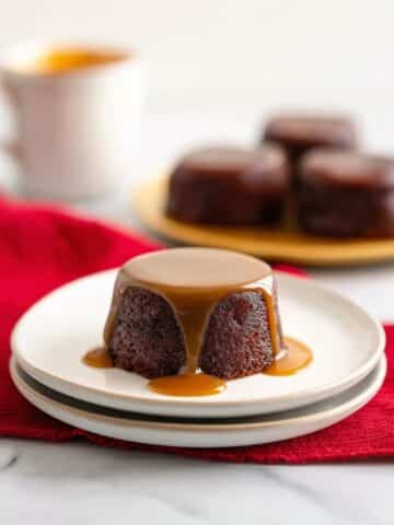 Sticky Toffee Pudding with Luxurious Toffee Sauce and Vanilla Ice Cream Recipe