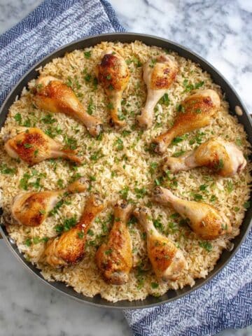 Baked Chicken and Herbed Rice Recipe
