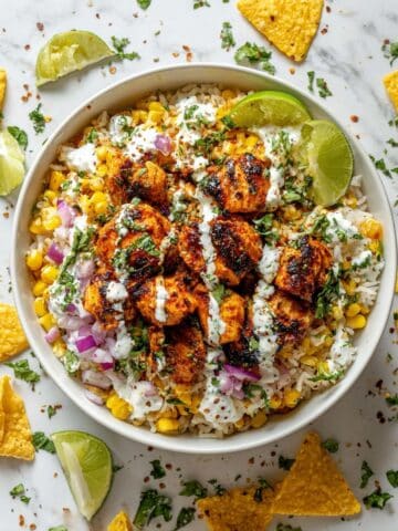 Street Corn Chicken Rice Bowl Recipe
