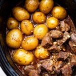 Slow Cooker Garlic Butter Beef Bites Recipe