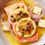 Slow Roasted Citrus Salmon with Capers and Garlic Recipe