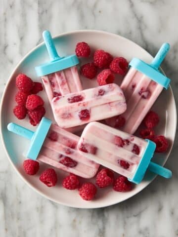 Raspberry Greek Yogurt Popsicles Recipe