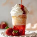 Easy & Pink Iced Strawberry Latte Recipe