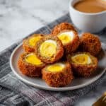 Quail Egg Scotch Eggs with Harissa Dip Recipe