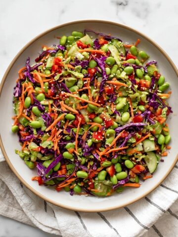 Edamame Salad with Tahini Ginger Dressing Recipe
