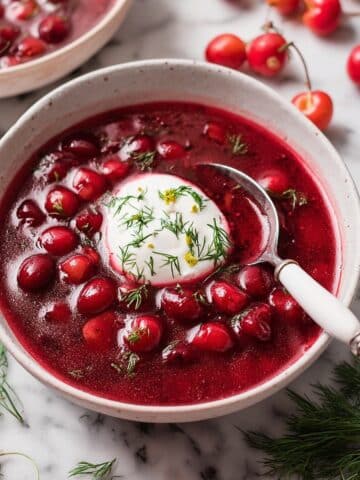 Hungarian Cold Cherry Soup Recipe