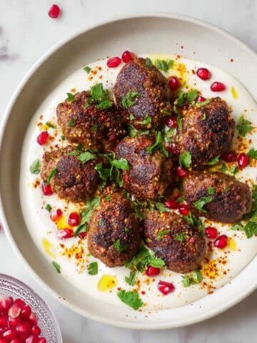 Lamb Koftas with Tahini Yogurt Sauce Recipe