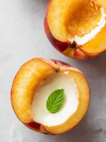 Peach Posset in Peach Shells Recipe