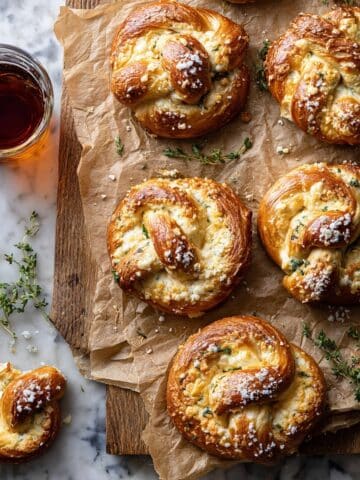 Spinach and Artichoke Stuffed Soft Pretzels Recipe