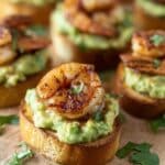 Garlic Shrimp Crostini with Avocado Recipe