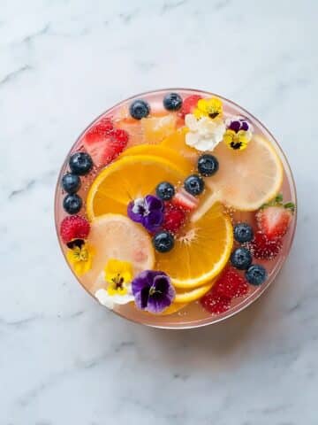 Floral Spring Rosé Punch Recipe