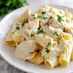 Slow Cooker Rigatoni Chicken Alfredo Recipe