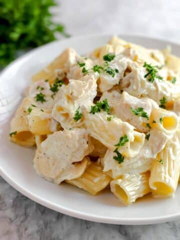 Slow Cooker Rigatoni Chicken Alfredo Recipe