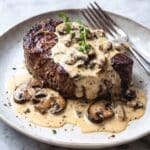 Creamy Mushroom Sauce for Steak Recipe