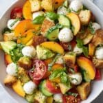 Panzanella Salad with Peaches and Fresh Herbs Recipe