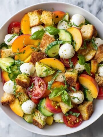 Panzanella Salad with Peaches and Fresh Herbs Recipe