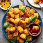 Oven Fried Halloumi Bites with Hot Honey Recipe