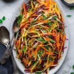 Shaved Rainbow Carrot Sesame Salad Recipe