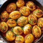 Stuffed Onion Rolls with Pomegranate and Ground Beef Recipe
