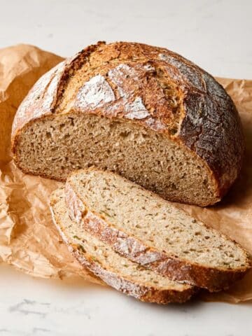 Seeded Multigrain Bread (No Knead) Recipe