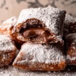 Chocolate Beignets with Chocolate Filling and Cocoa Dusting Recipe
