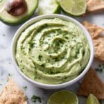 Creamy Avocado Dip with Lime, Cilantro, and Jalapeño Recipe