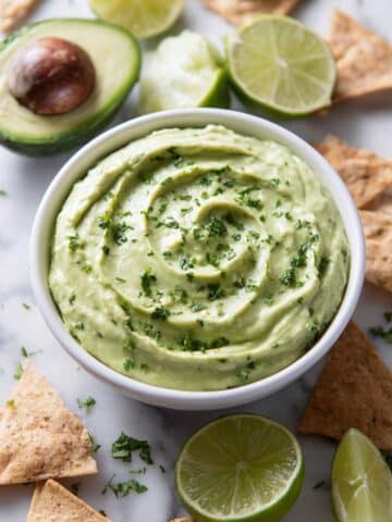 Creamy Avocado Dip with Lime, Cilantro, and Jalapeño Recipe