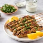 Chicken Kofta Kebabs with Tahini and Pita Recipe