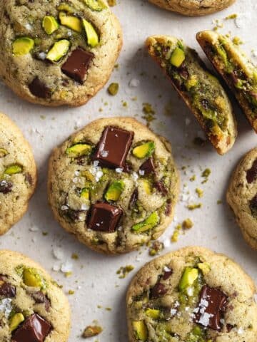 Pistachio Cream-Stuffed Chocolate Chip Cookies Recipe