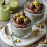 Dubai Chocolate Chia Pudding with Pistachio Kataifi Bites Recipe