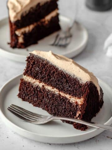 Chocolate Peanut Butter Cake with Nutella Ganache and Creamy Peanut Butter Frosting Recipe