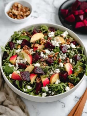 Roasted Beet Salad with Goat Cheese and Candied Walnuts Recipe
