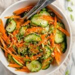 Cucumber and Carrot Salad with Sesame Dressing Recipe