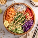 Spring Roll Salad with Peanut Sauce Recipe