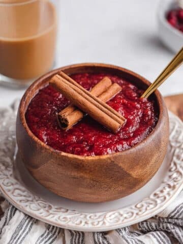 Maple Bourbon Cranberry Sauce Recipe