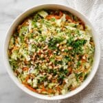 Napa Cabbage Salad with Peanut Ginger Dressing Recipe