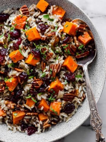 Cranberry Pecan Sweet Potato Wild Rice Pilaf Recipe