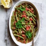 Mediterranean Braised Green Beans with Tomatoes Recipe