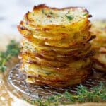 Gruyere and Thyme Stacked Potatoes Recipe