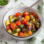 Mediterranean Roast Vegetables with Feta (Oven or Air Fryer) Recipe