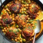 Chicken Tagine with Chickpeas, Apricots, and Preserved Lemon Recipe